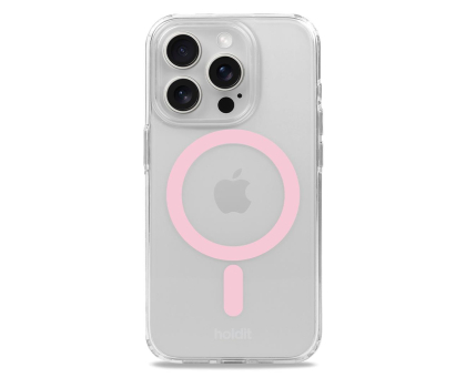 Etui / obudowa na smartfona Holdit MagSafe Case iPhone 15 Pro Pink/Transparent